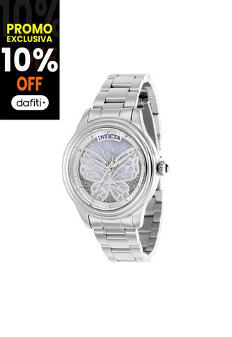 Reloj Para Mujer Invicta Wildflower 37097 Plateado Invicta