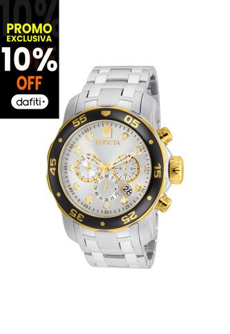 Reloj Para Hombre Invicta Pro Diver 80040 Plateado Invicta