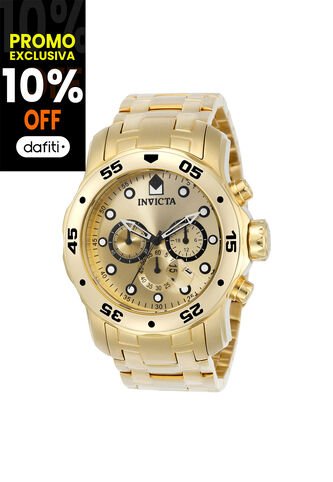 Reloj Para Hombre Invicta Pro Diver 074 Dorado Invicta