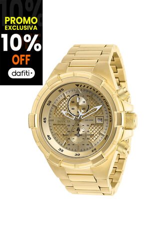 Reloj Para Hombre Invicta Aviator 28122 Dorado Invicta