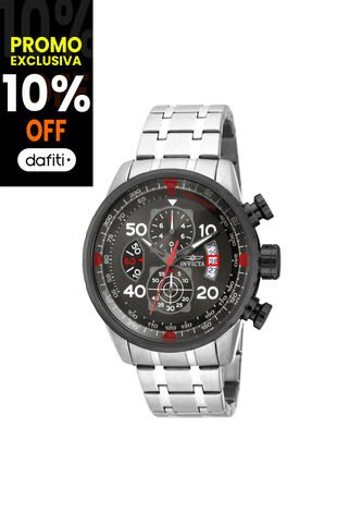 Reloj Para Hombre Invicta Aviator 17204 Plateado Invicta