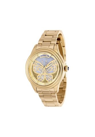 Reloj Para Mujer Invicta Wildflower 37098 Dorado Invicta