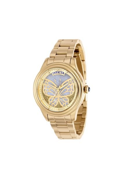 Reloj Para Mujer Invicta Wildflower 37098 Dorado