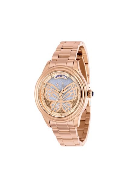 Reloj Para Mujer Invicta Wildflower 37099 Oro Rosa