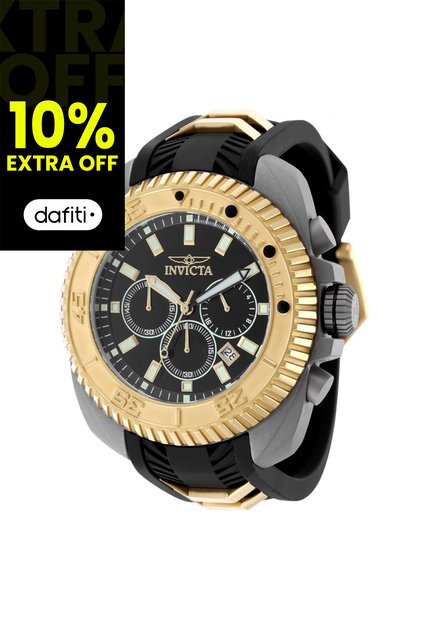 Reloj Invicta Modelo 49792 Negro, Dorado Hombres