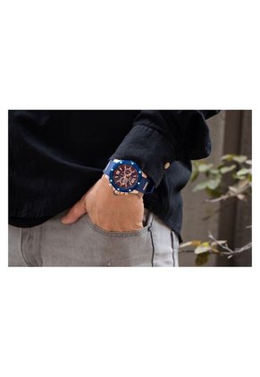 Reloj Para Hombres Invicta I-Force 39990 Azul, Oro Rosa