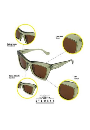Gafas Invicta Modelo I 21695-ANG-T05-P20 Verde Hombre