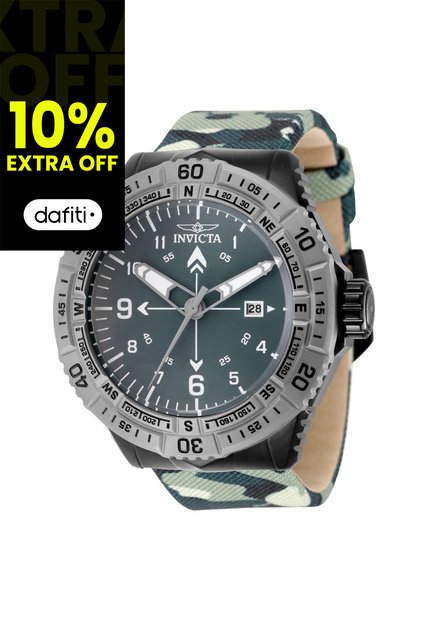 Reloj Invicta Modelo 49510 Camuflaje, Verde Hombres