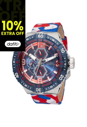 Reloj Invicta Modelo 49631 Camuflaje, Rojo, Azul Hombres