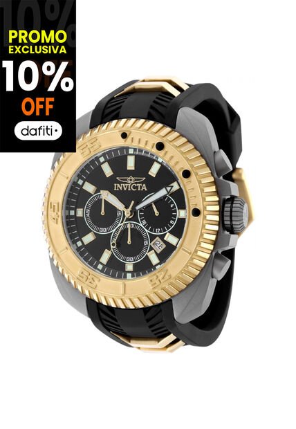 Reloj Invicta Modelo 49792 Negro, Dorado Hombres