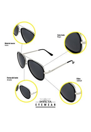 Gafas Invicta Modelo I 43610-obj-05-g15 Verde Hombre