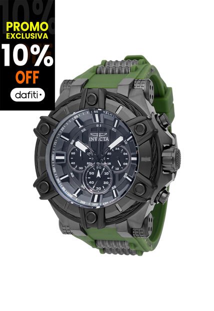 Reloj Invicta Modelo 49807 Verde Militar, Gris Plomo Hombres