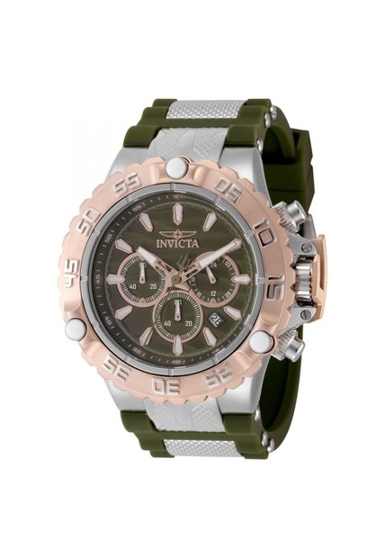 Reloj Invicta Modelo 48555 Verde Oliva, Acero Hombres