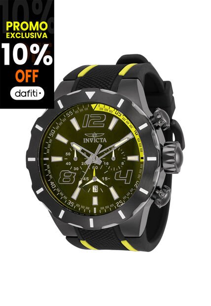 Reloj Invicta Modelo 33323 Amarillo, Negro Hombres
