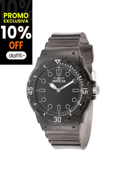 Reloj Invicta Modelo 49208 Transparente, Negro Dama