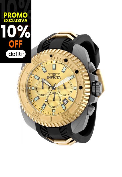Reloj Invicta Modelo 49793 Negro, Dorado Hombres