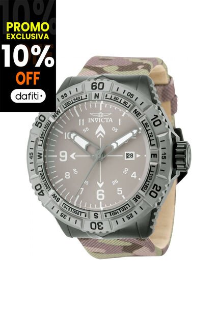 Reloj Invicta Modelo 49512 Camuflaje, Verde, Tostado Hombres