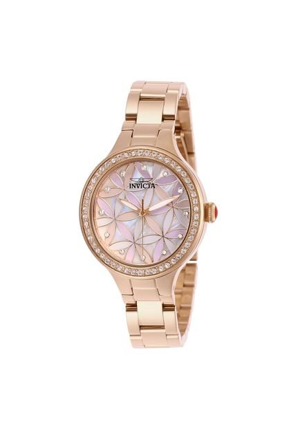 Reloj Para Mujer Invicta Wildflower 28824 Oro Rosa