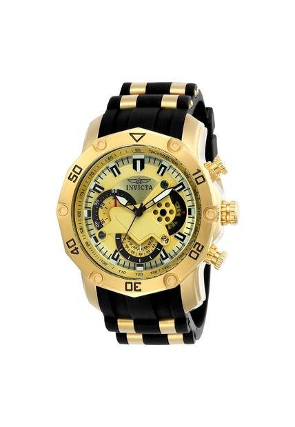 Reloj Para Hombre Invicta Pro Diver 23427 Oro Negro