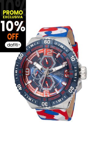 Reloj Invicta Modelo 49631 Camuflaje, Rojo, Azul Hombres Invicta