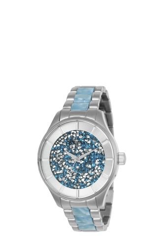 Reloj Para Mujer Invicta Angel 24665 Acero, Azul Claro Invicta