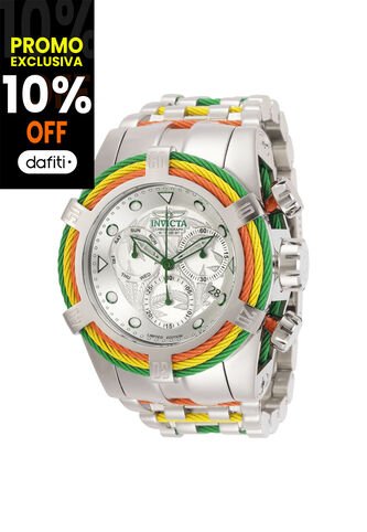 Reloj Invicta Modelo 27496 Verde, Amarillo, Rojo, Acero Hombres Invicta