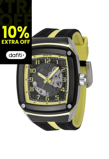 Reloj Invicta Modelo 48070 Amarillo, Negro Hombre