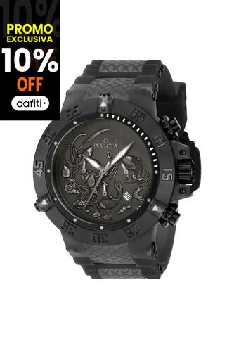 Reloj Invicta Modelo 37040 Gris Oscuro, Negro Hombres Invicta