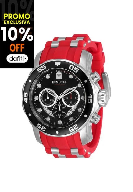 Reloj Invicta Modelo 34009 Rojo, Acero Hombres