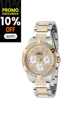 Reloj Invicta Modelo 48565 Blanco, Dorado, Acero Dama Invicta
