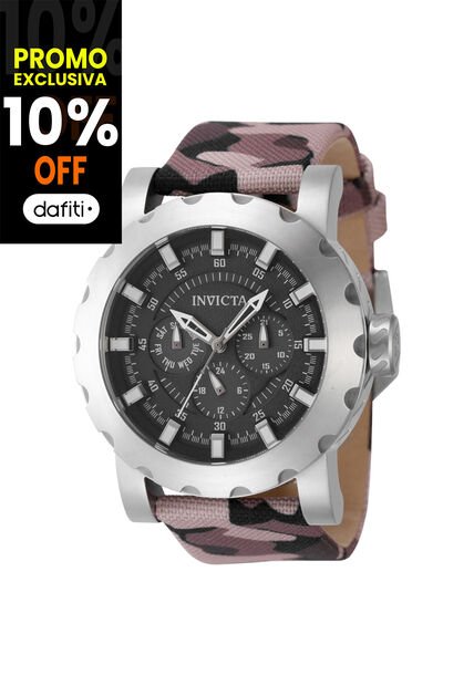 Reloj Invicta Modelo 47582 Camuflaje, Marr?n Hombre