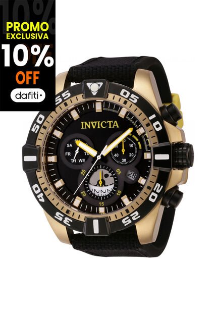 Reloj Invicta Modelo 46652 Negro Hombre