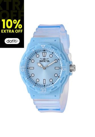 Reloj Invicta Modelo 49209 Transparente, Azul Dama Invicta