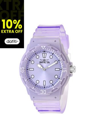 Reloj Invicta Modelo 49206 Transparente, Morado Dama Invicta