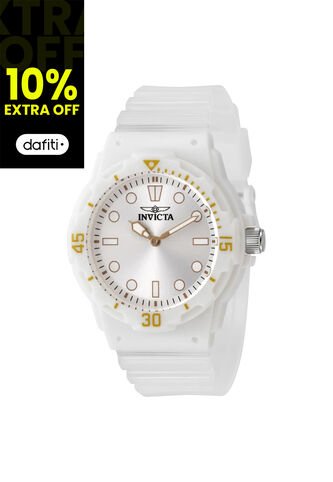 Reloj Invicta Modelo 49204 Transparente, Blanco Dama Invicta