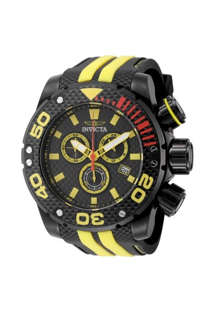 Reloj Invicta Modelo 48990 Amarillo, Negro Hombres