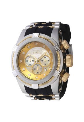 Reloj Invicta Modelo 46468 Negro, Oro, Acero Hombre