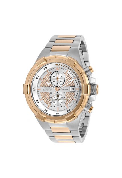 Reloj Para Hombre Invicta Aviator 28118 Oro Rosa
