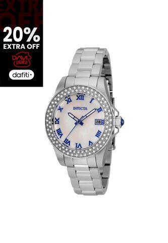 Reloj Para Mujer Invicta Angel 36069 Plateado Invicta