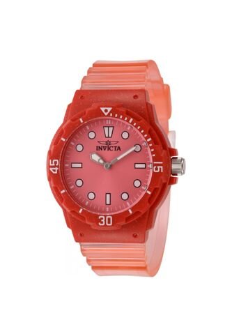 Reloj Invicta Modelo 49210 Transparente, Rojo Dama Invicta