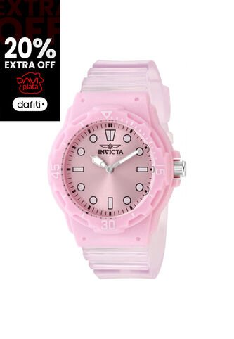 Reloj Invicta Modelo 49205 Transparente, Rosa Dama Invicta