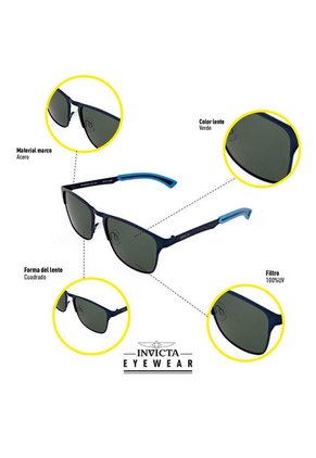 Gafas Invicta Modelo I16009-S1R-01-P03 Negro Hombre