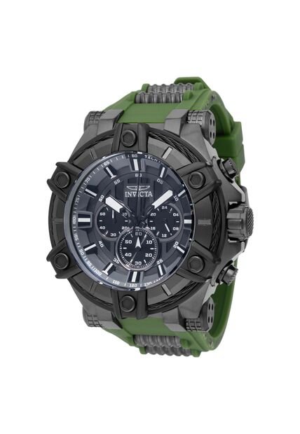 Reloj Invicta Modelo 49807 Verde Militar, Gris Plomo Hombres