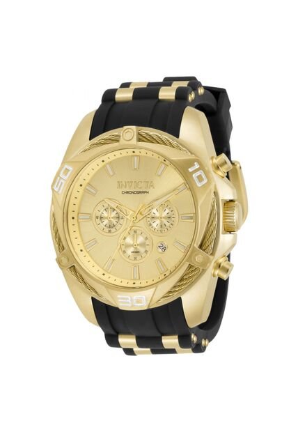 Reloj Invicta Modelo 34142 Negro, Dorado Hombres