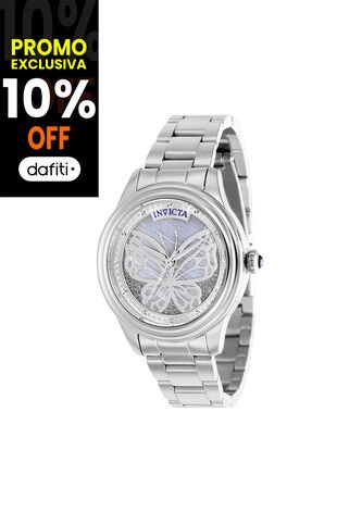 Reloj Para Mujer Invicta Wildflower 37097 Plateado Invicta