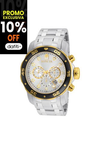Reloj Para Hombre Invicta Pro Diver 80040 Plateado Invicta