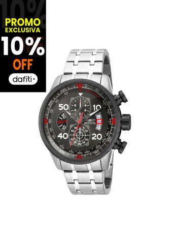 Reloj Para Hombre Invicta Aviator 17204 Plateado Invicta