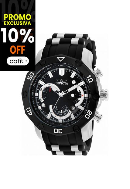 Reloj Invicta Modelo 22797 Negro, Acero Hombre