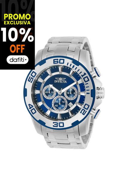 Reloj Para Hombre Invicta Pro Diver 22319 Plateado