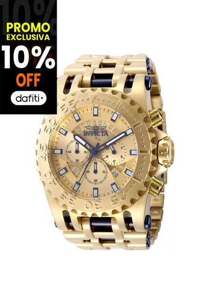 Reloj Invicta Modelo 49762 Azul Oscuro, Dorado Hombres